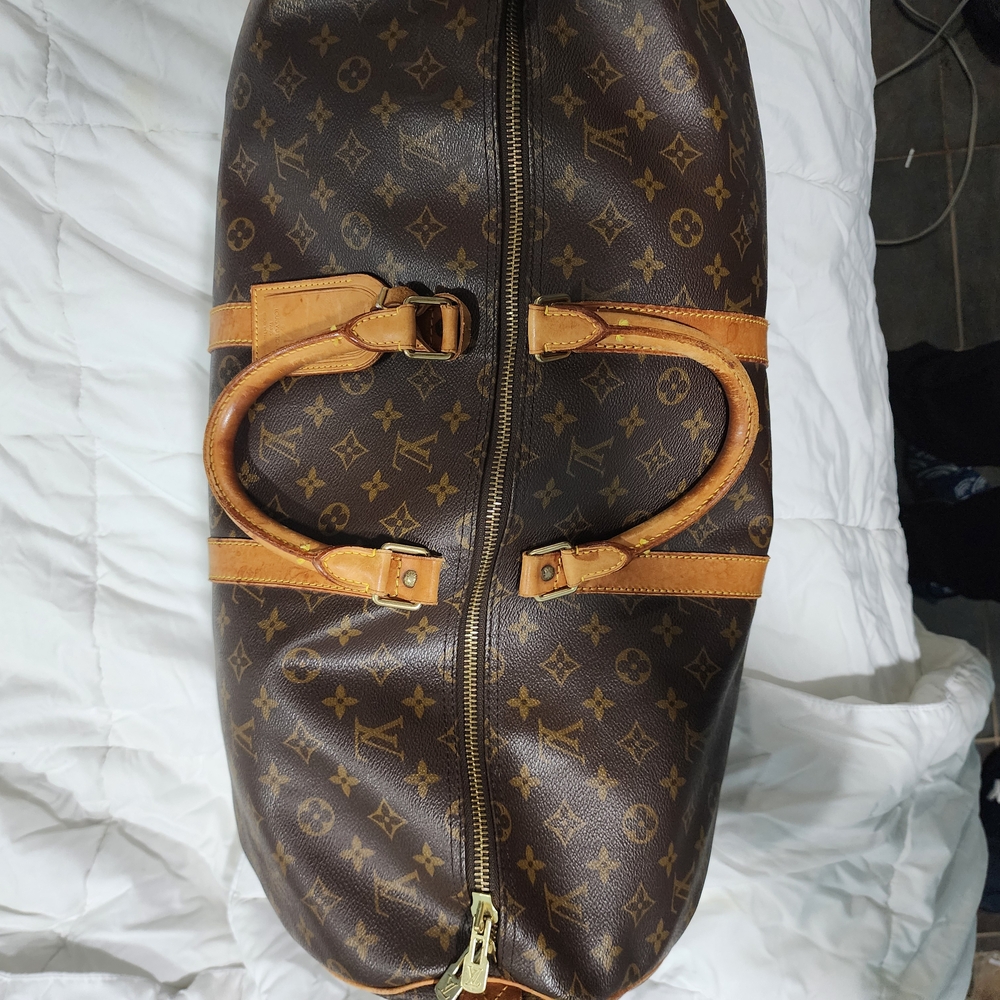 Authentic Louis Vuitton Brown and Gold Carry On Bag Monogram Canvas - Picture 10 of 16